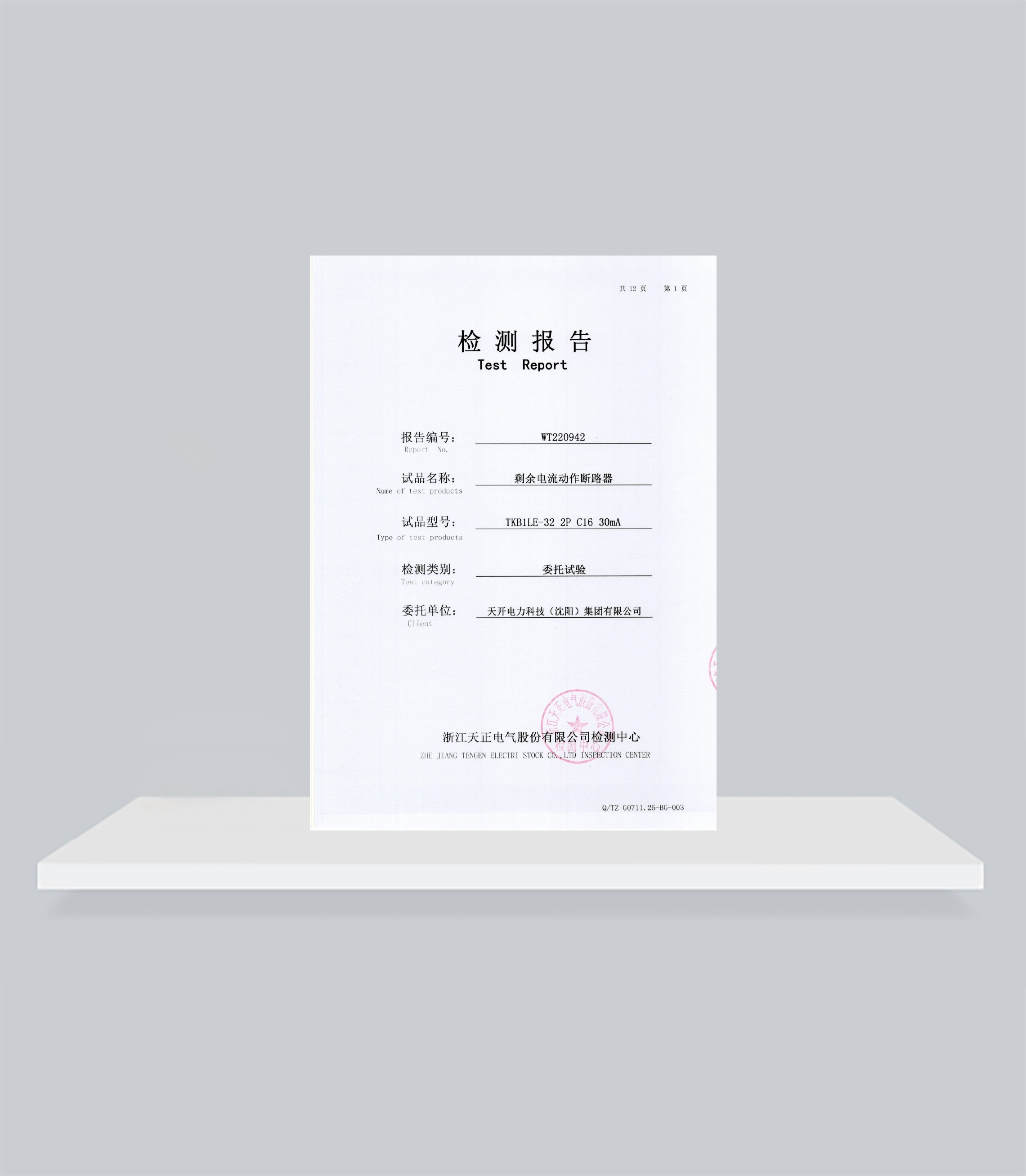 WT220942剩余电流动作断路器