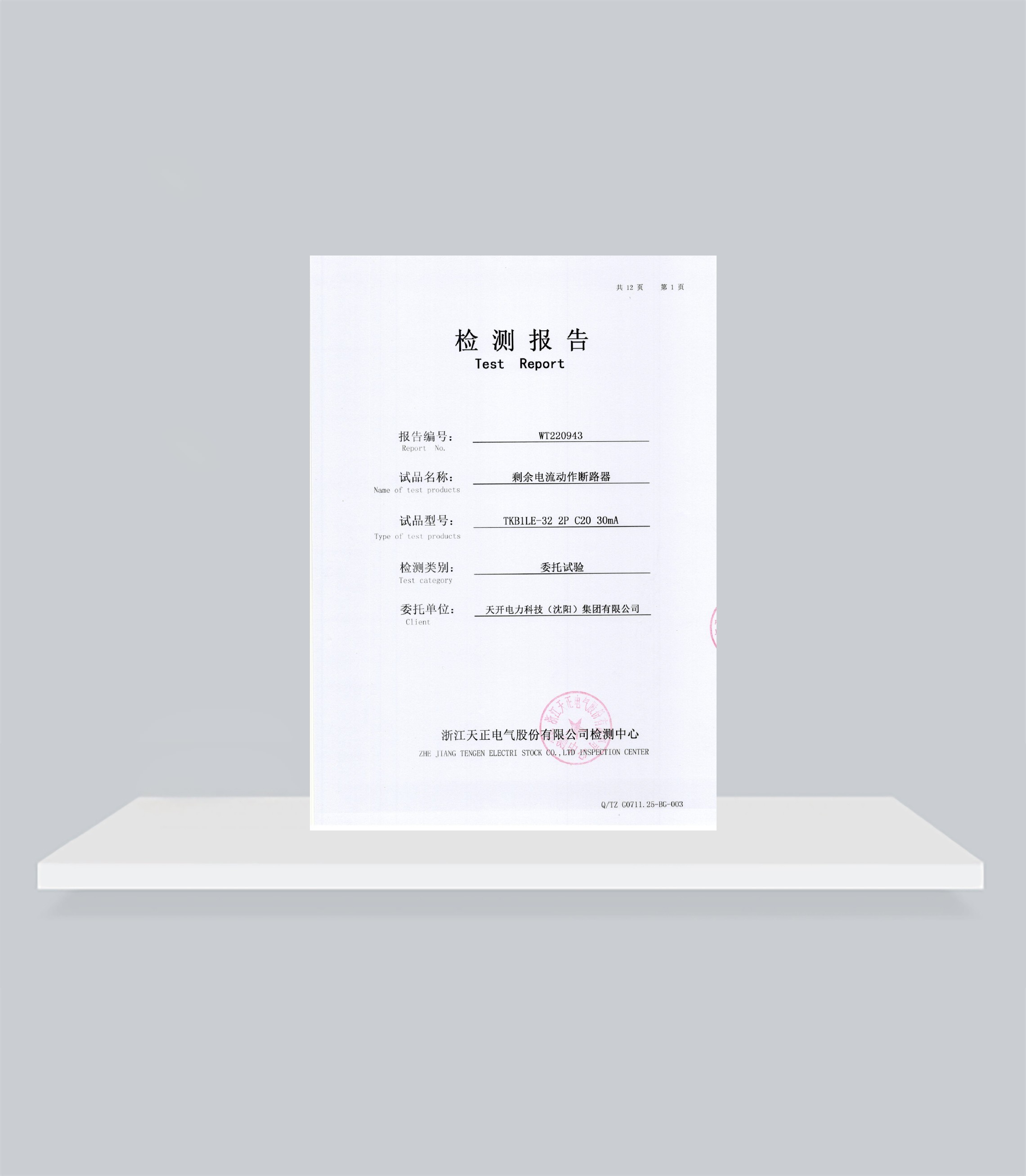 WT220943剩余电流动作断路器